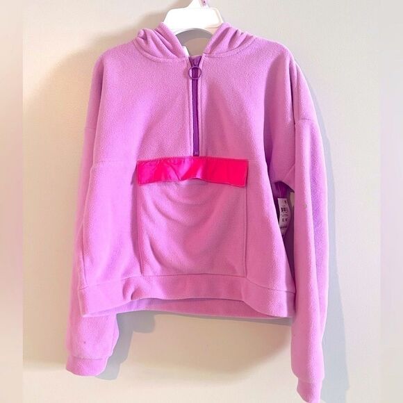 ID IDEOLOGY Big Girls Polar Fleece Hoodie size pink size 16, sweater, top - Picture 3 of 6